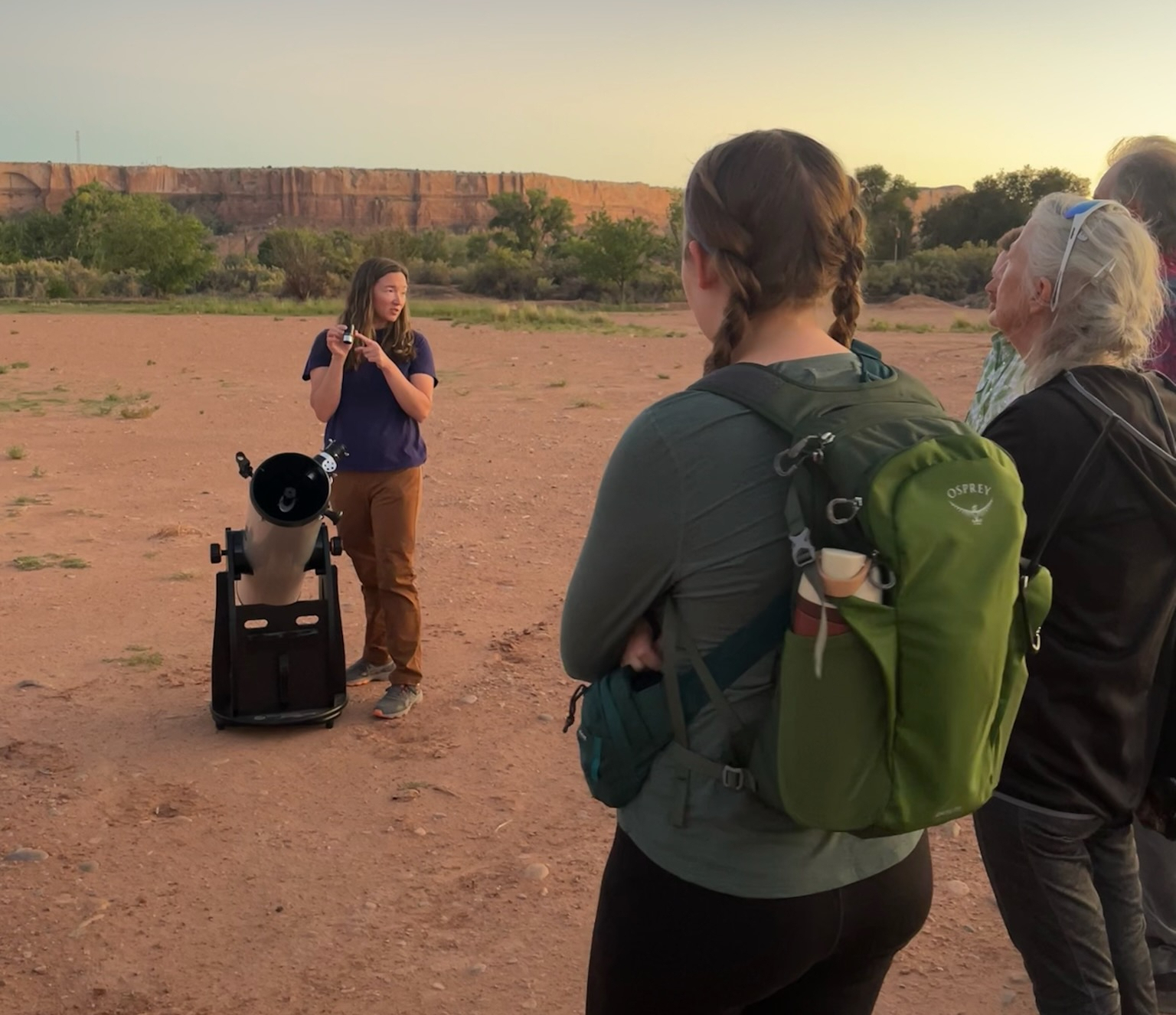 Sarah demos telescope Ambassador training 2025 1